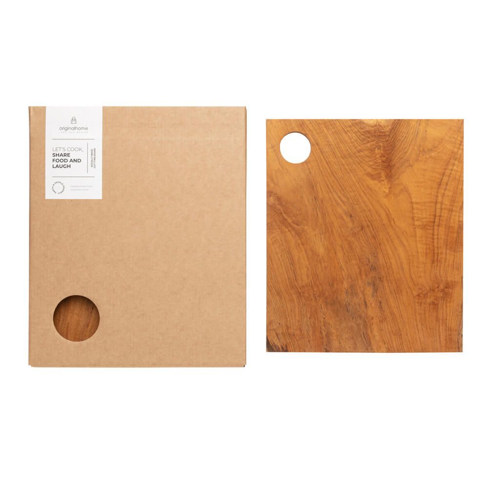 Plateaux - Planche à découper en teck recyclé - ORIGINALHOME ECO DESIGN
