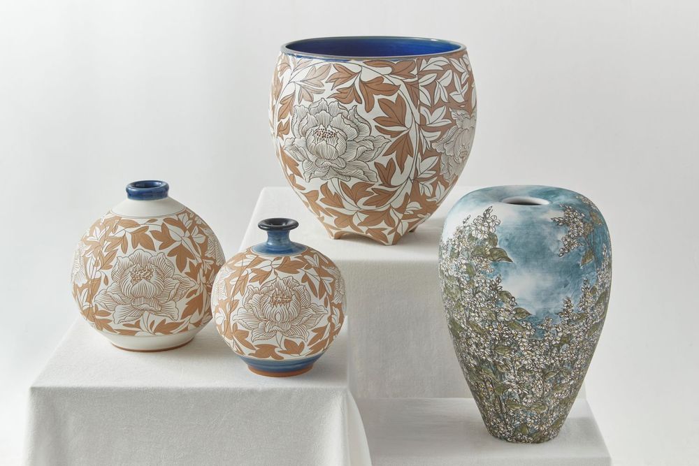 Ceramic - Korean Ceramic Artist : Yoon Bum-suck, Yang Jeom-mo, Lee Chang-su, Na Yong-hwan - ICHEON CERAMIC