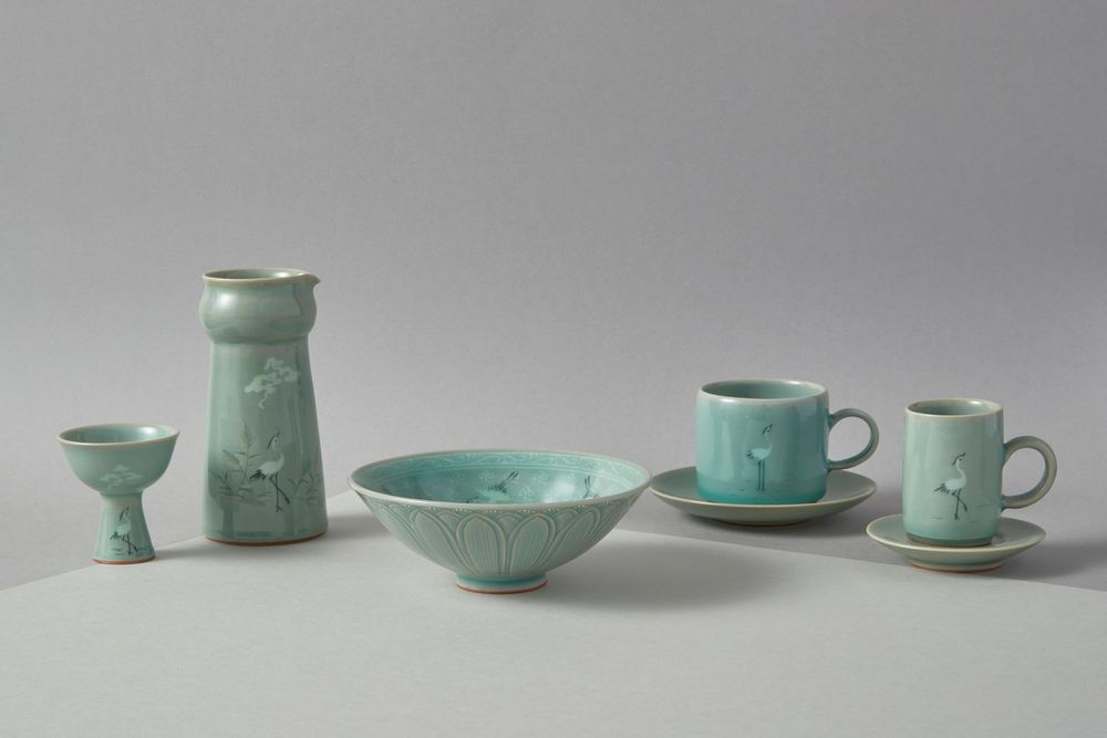 Céramique - Céramiste coréen : Kim Hyun-jong, Shin Ki-bok, Jung Byung-min, Kim Ha-yoon, Oh Kyu-young - ICHEON CERAMIC