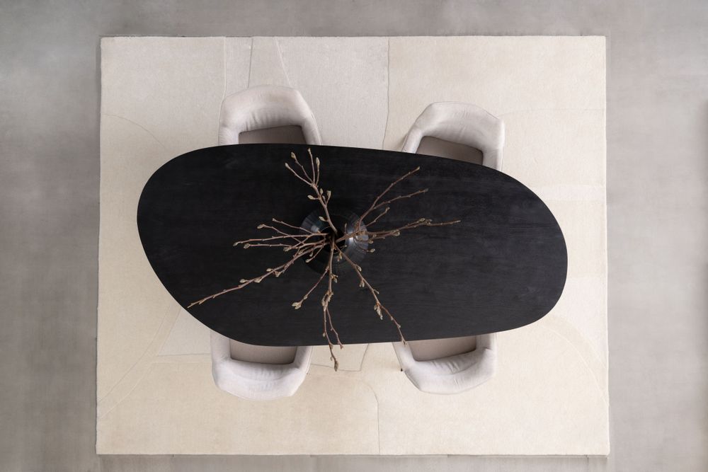 Tables Salle à Manger - WATFORD DINING TABLE BLACK - LIFESTYLE HOME COLLECTION
