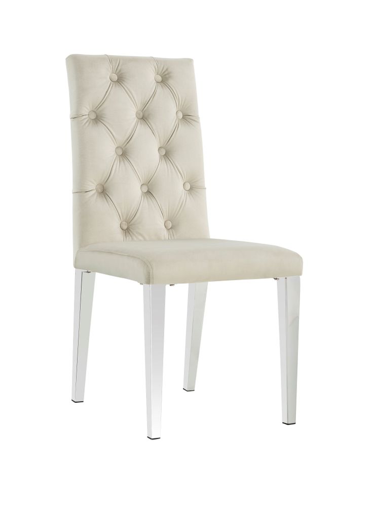 Chaises pour collectivités - CHAISE EN VELOURS NEW NEVADA CAPITONNE - EURODESIGN FRANCE