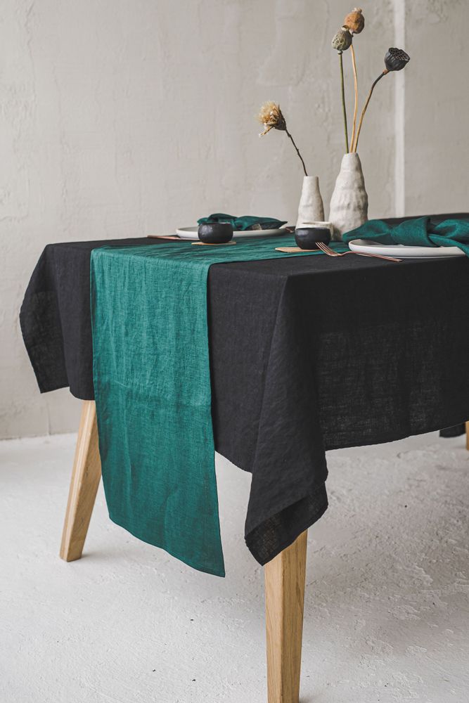 Nappes - Chemins de table en lin délavé à la pierre naturel - EPIC LINEN
