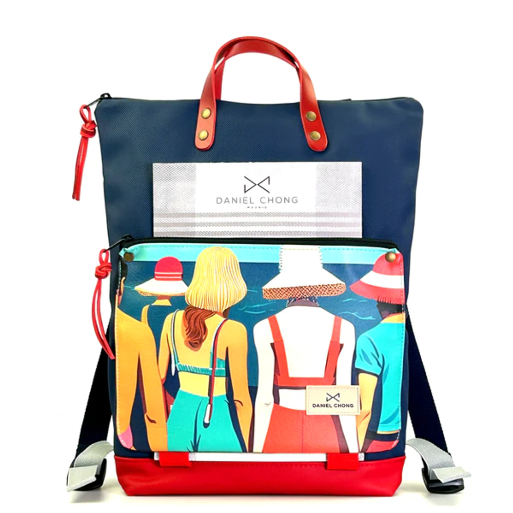 Bags and totes - Waterproof Illustrated Book Holder DZ Backpack - DANIEL CHONG