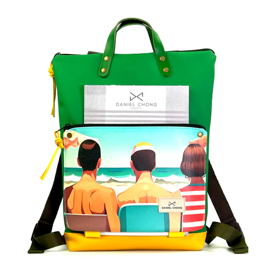 Bags and totes - Waterproof Illustrated Book Holder DZ Backpack - DANIEL CHONG