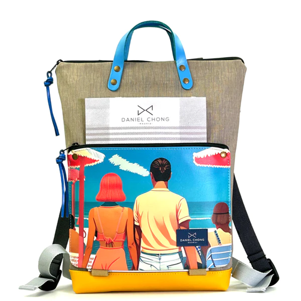 Bags and totes - Waterproof Illustrated Book Holder DZ Backpack - DANIEL CHONG
