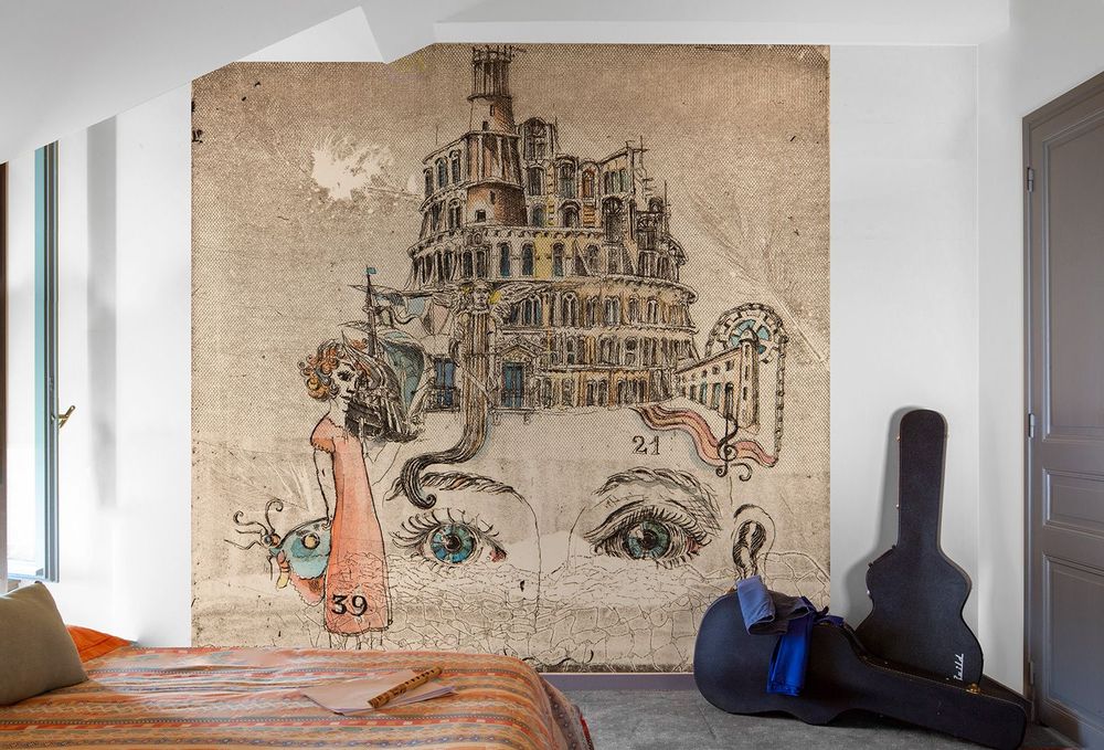Tapisseries - Babel - Décor mural / papier peint sur-mesure - CHARLOTTE MASSIP