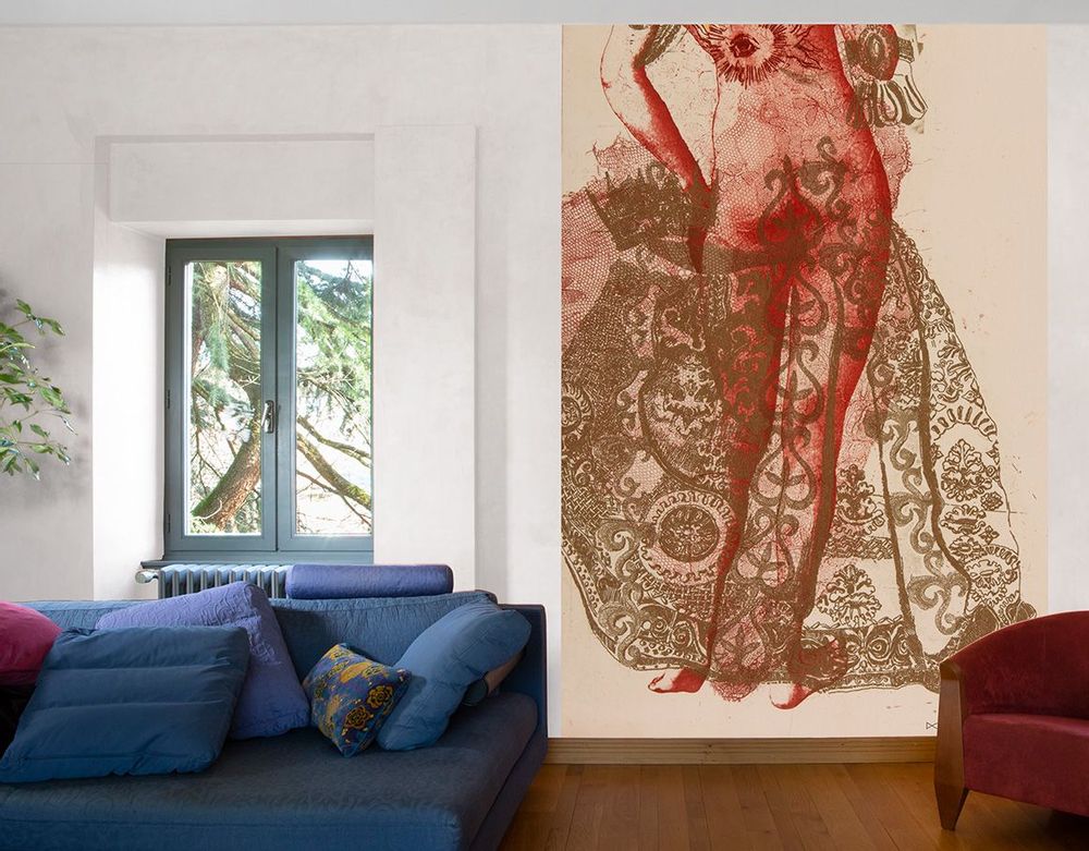 Tapestries - Wall decor / Wallpaper "Lace" - CHARLOTTE MASSIP