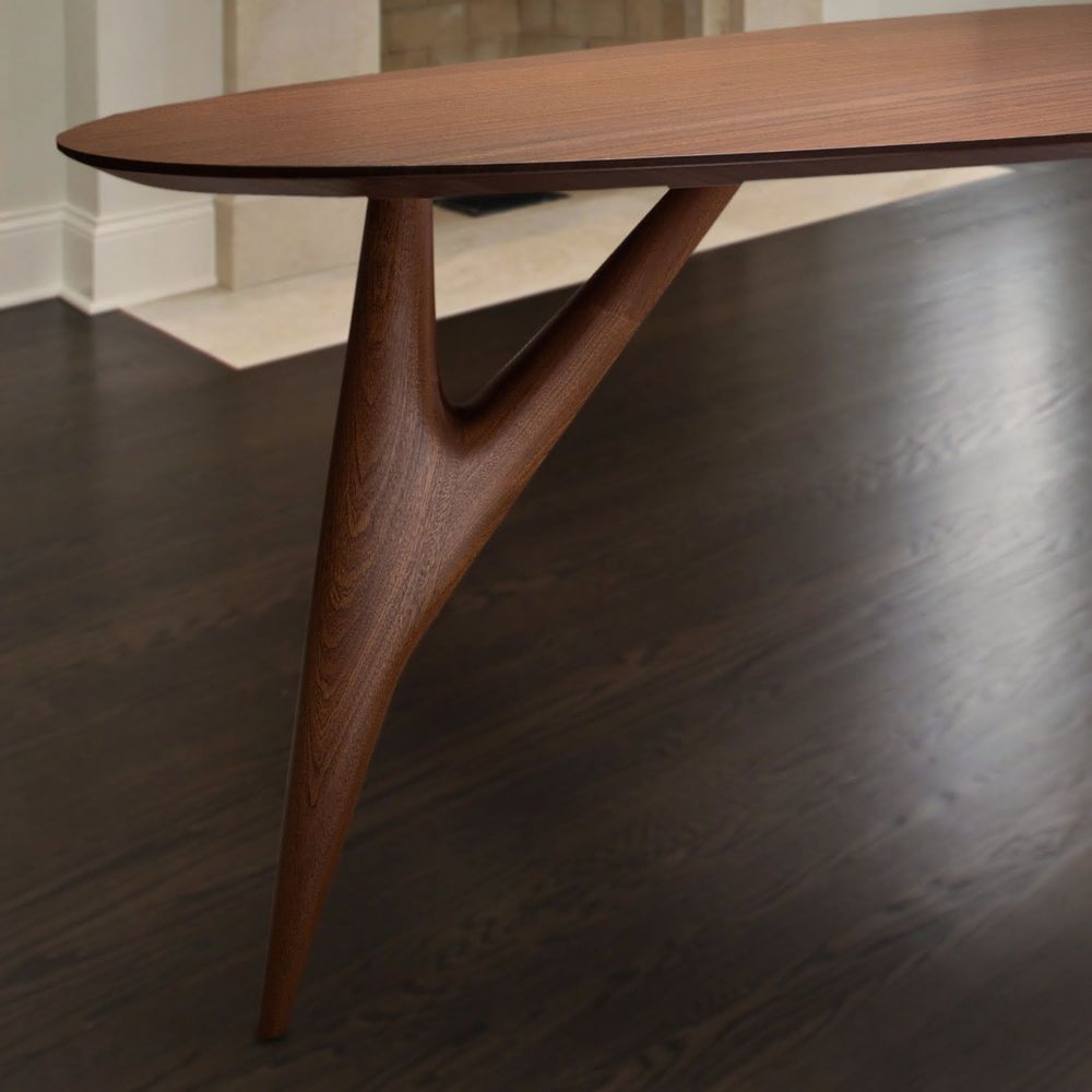 Tables Salle à Manger - Ted MASTERPIECE Mahogny-Table en Bois Massif Large - GREYGE