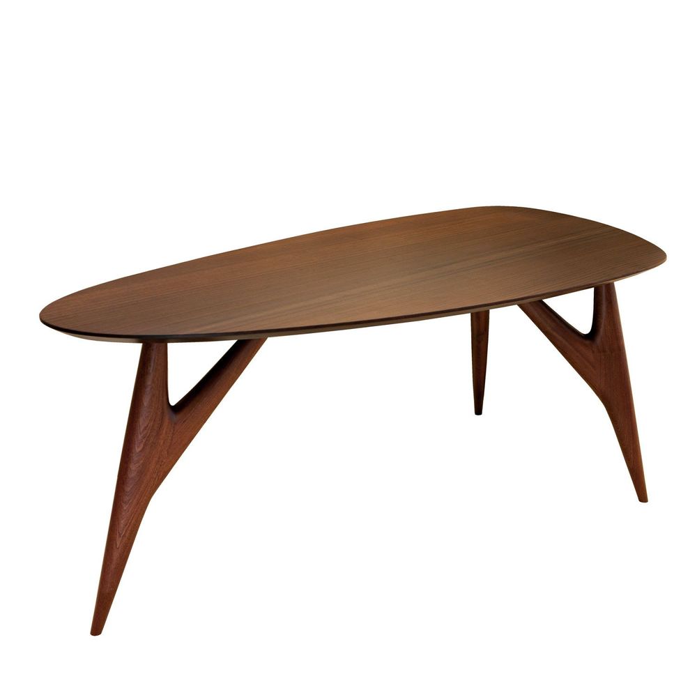 Tables Salle à Manger - Ted MASTERPIECE Mahogny-Table en Bois Massif Large - GREYGE