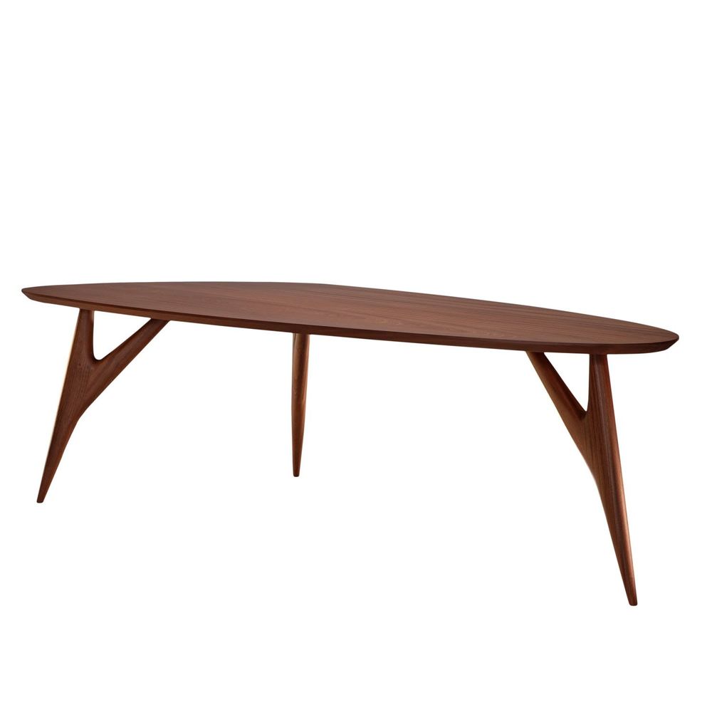 Tables Salle à Manger - Ted MASTERPIECE Mahogny-Table en Bois Massif Large - GREYGE