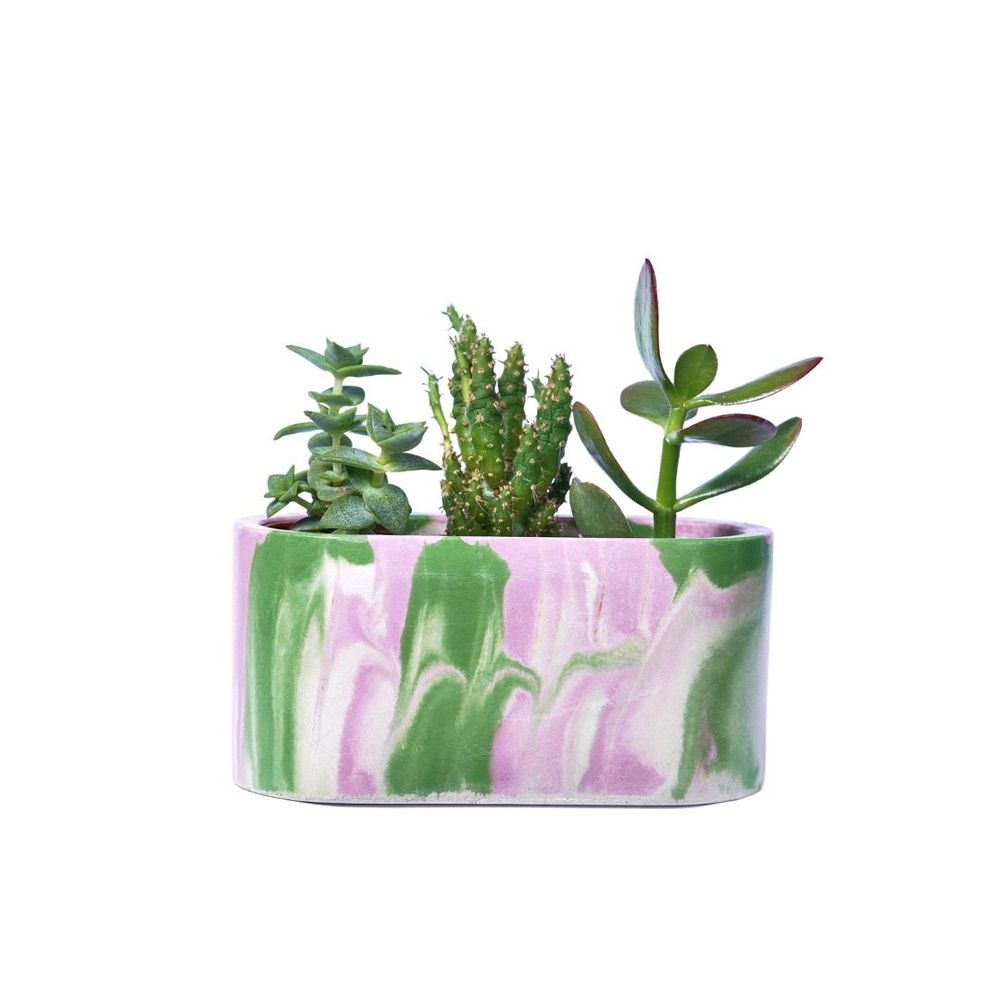 Objets de décoration - Jardinière en béton Tie&Dye - JUNNY