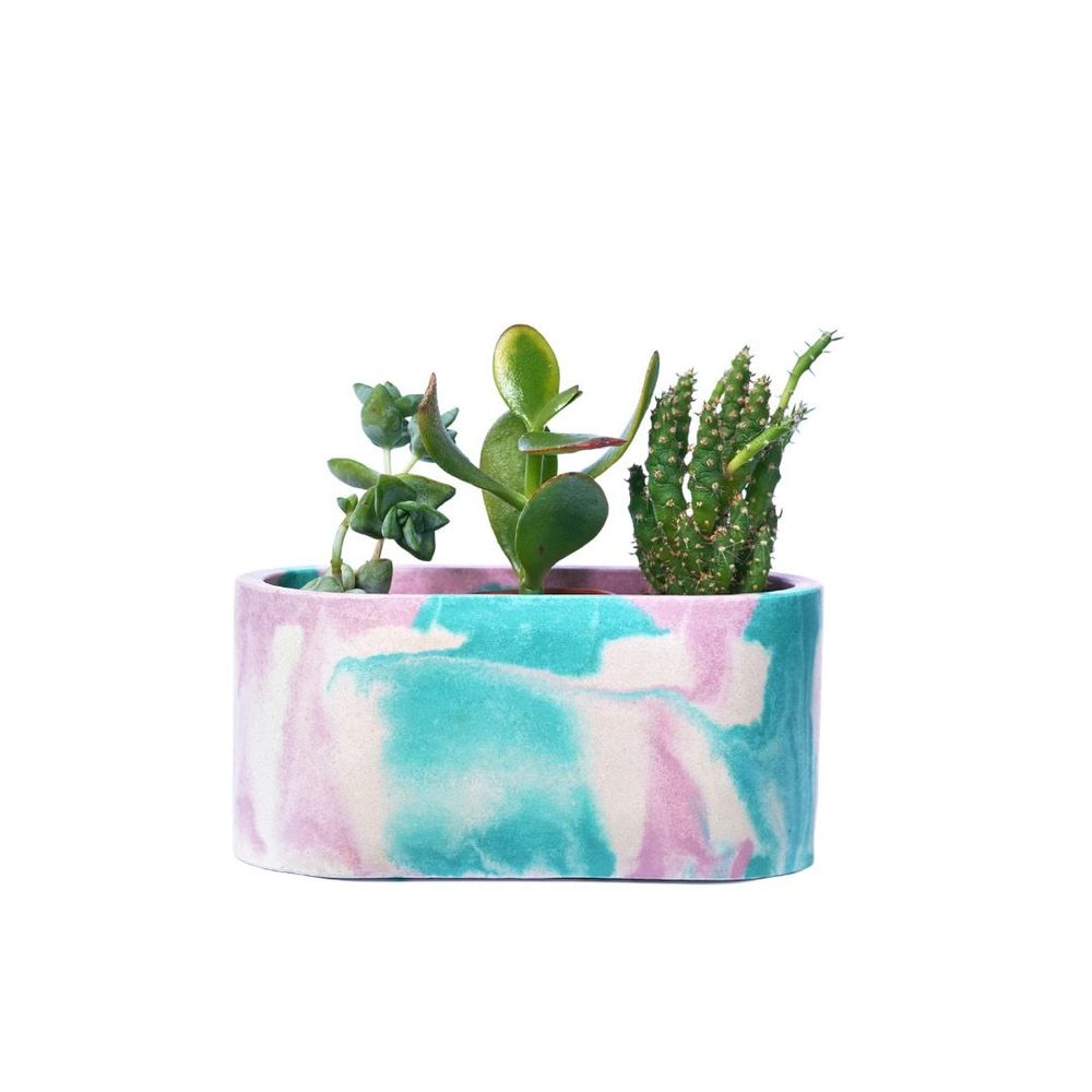 Objets de décoration - Jardinière en béton Tie&Dye - JUNNY