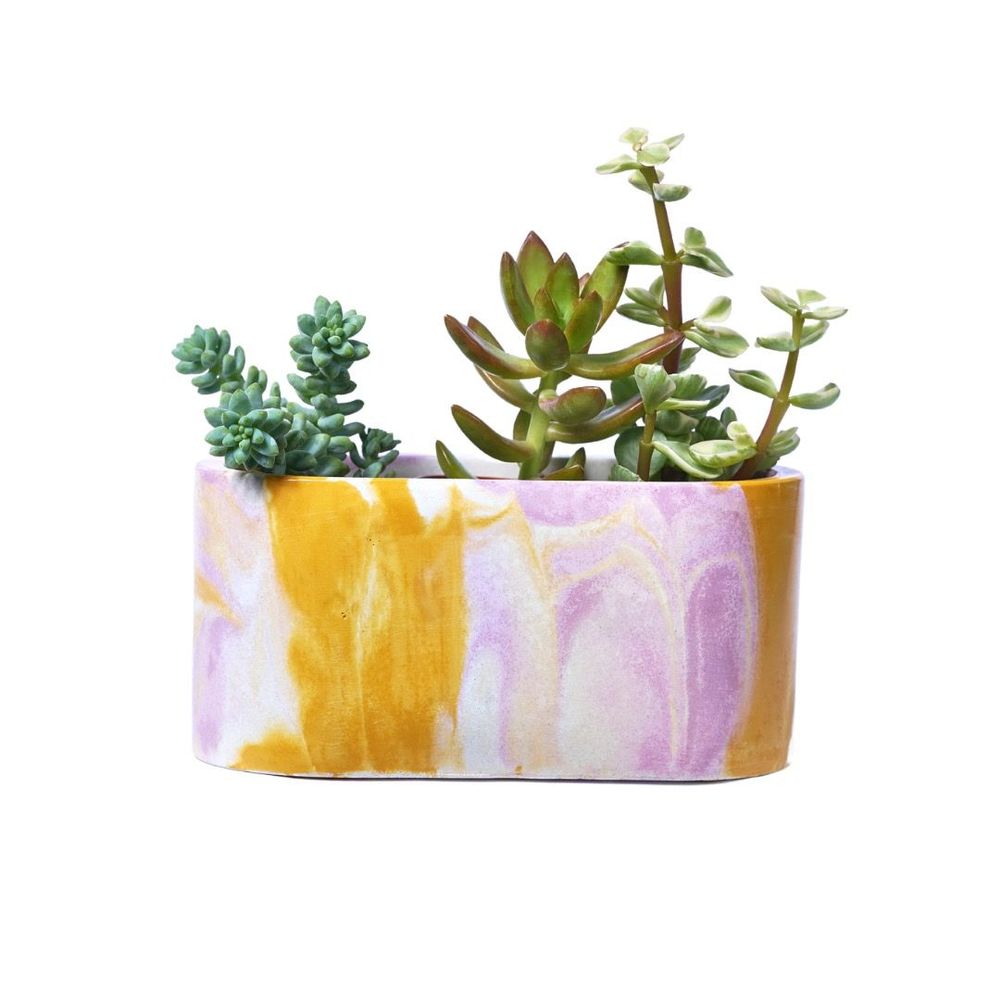 Objets de décoration - Jardinière en béton Tie&Dye - JUNNY