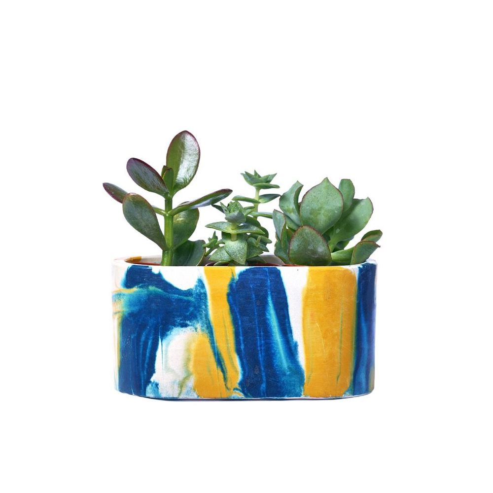 Objets de décoration - Jardinière en béton Tie&Dye - JUNNY