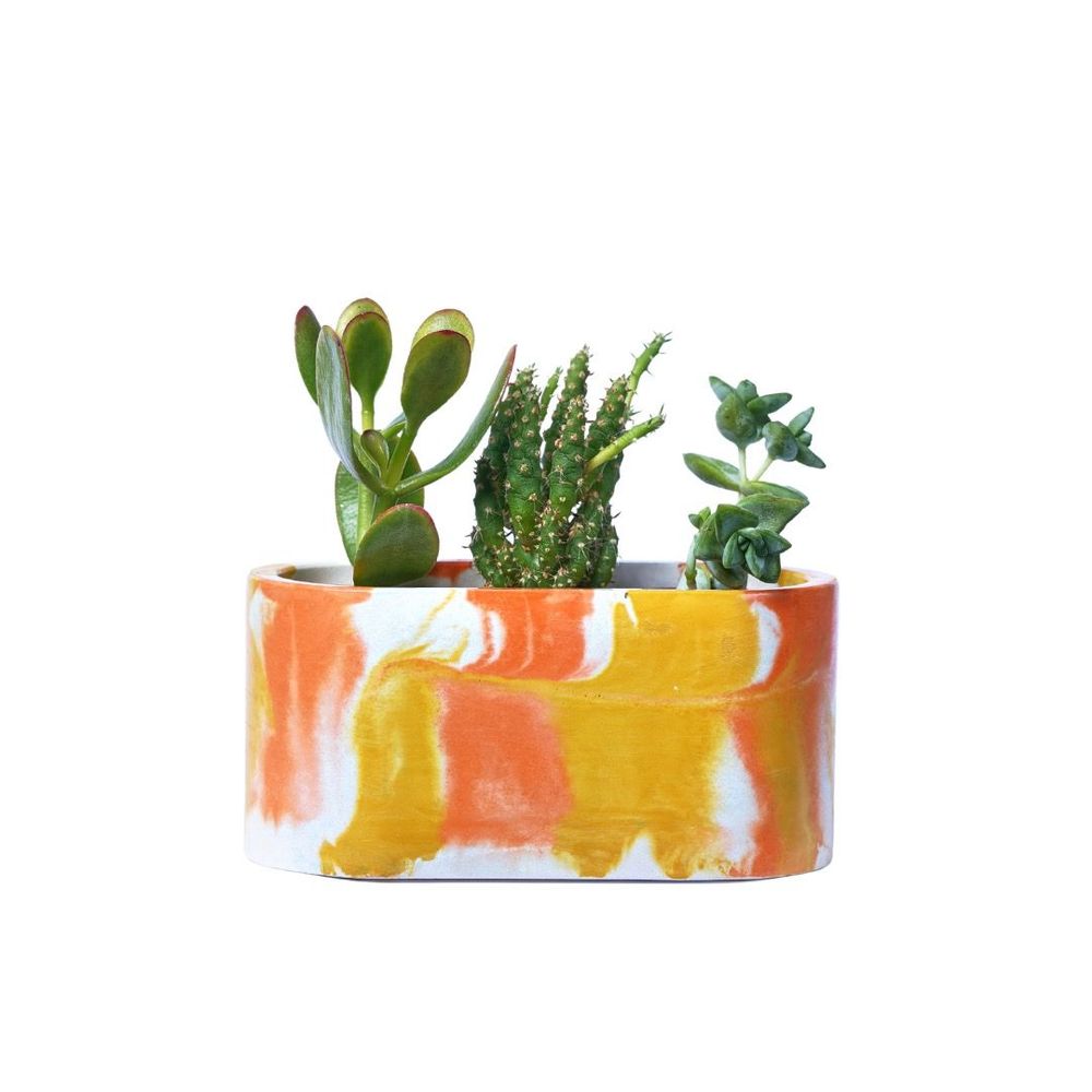 Objets de décoration - Jardinière en béton Tie&Dye - JUNNY