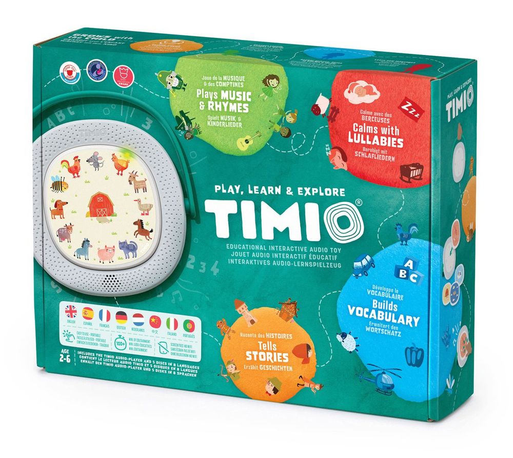 Toys - Timio: KIT de DÉMARRAGE Lecteur éducatif d'audio et de musique - UGEARS