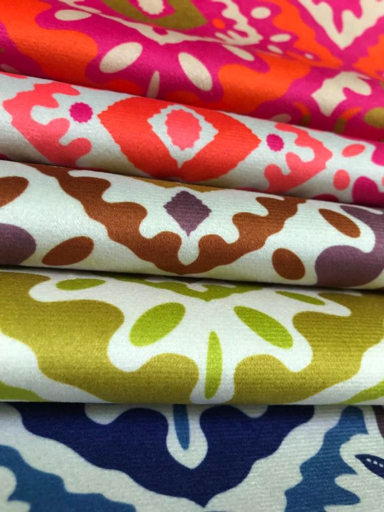 Upholstery fabrics - FON Velvet upholstery fabric L 140 x H 100 cm - L'ATELIER SONIA DAUBRY