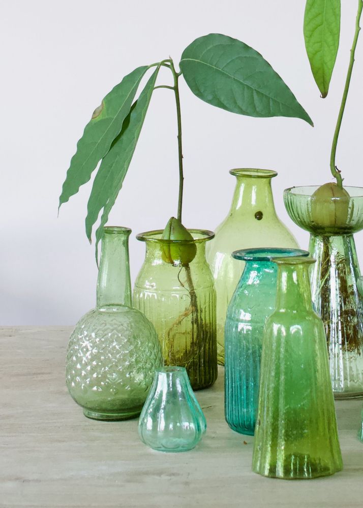 Vases - Recycled glass vase green - WELDAAD AUTHENTIC INTERIOR