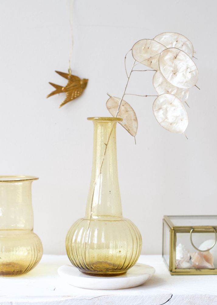 Vases - Recycled glass vase green - WELDAAD AUTHENTIC INTERIOR