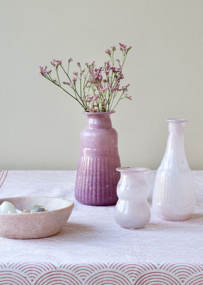 Vases - Recycled glass vase green - WELDAAD AUTHENTIC INTERIOR