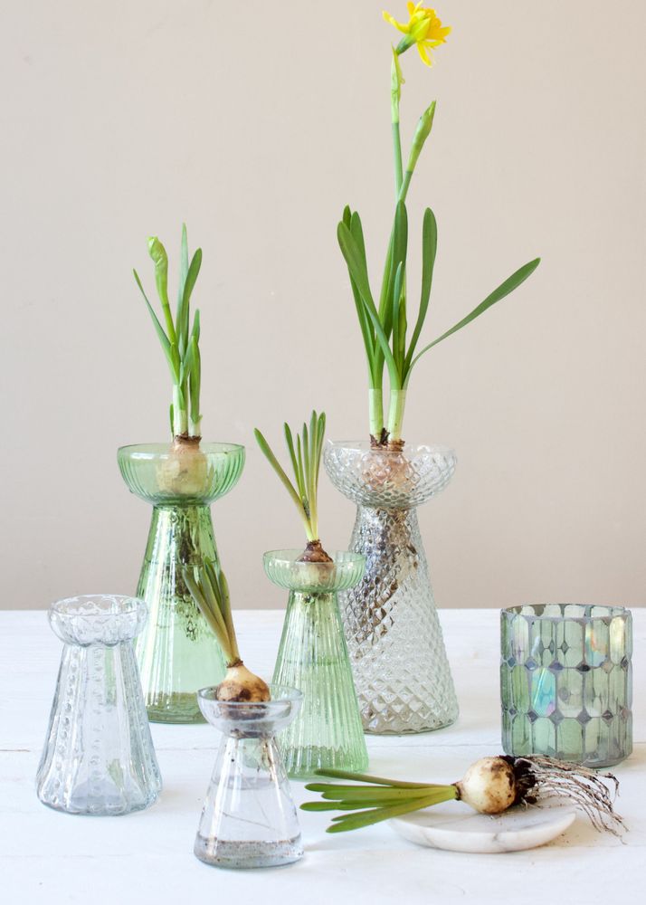 Vases - Recycled glass vase green - WELDAAD AUTHENTIC INTERIOR
