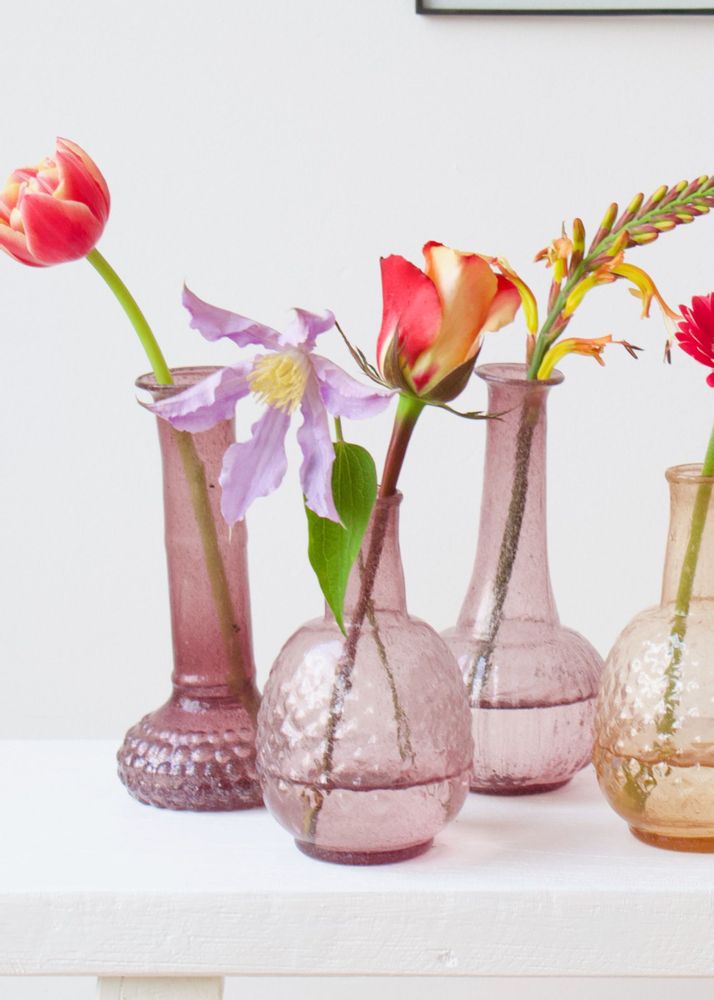 Vases - Recycled glass vase green - WELDAAD AUTHENTIC INTERIOR