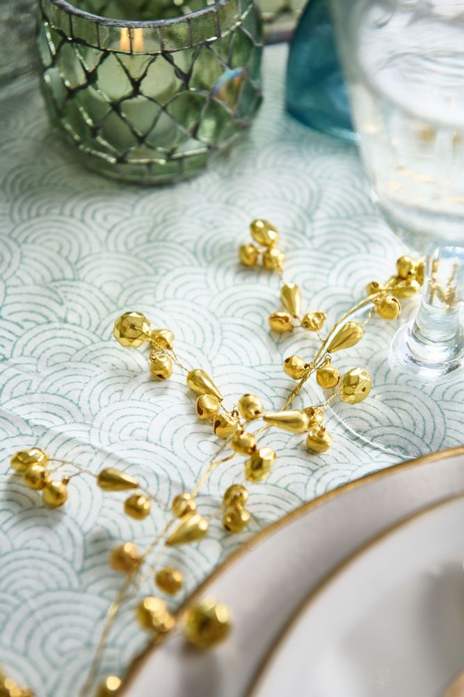 Christmas garlands and baubles - Handmade brass garland - WELDAAD AUTHENTIC INTERIOR