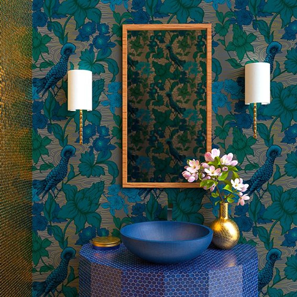Tapestries - Marabout - Custom edited wallpaper - L'ATELIER SONIA DAUBRY