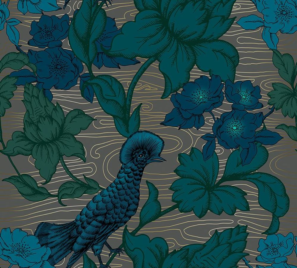 Tapestries - Marabout - Custom edited wallpaper - L'ATELIER SONIA DAUBRY