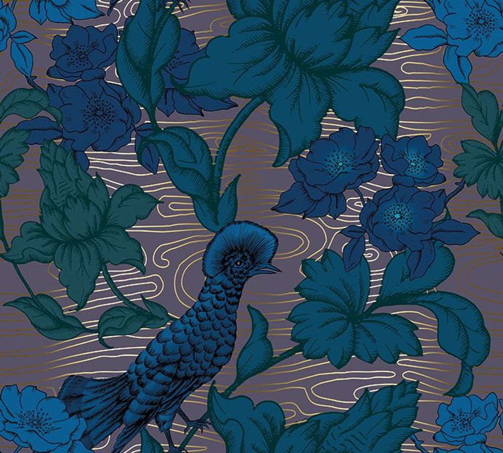 Tapestries - Marabout - Custom edited wallpaper - L'ATELIER SONIA DAUBRY