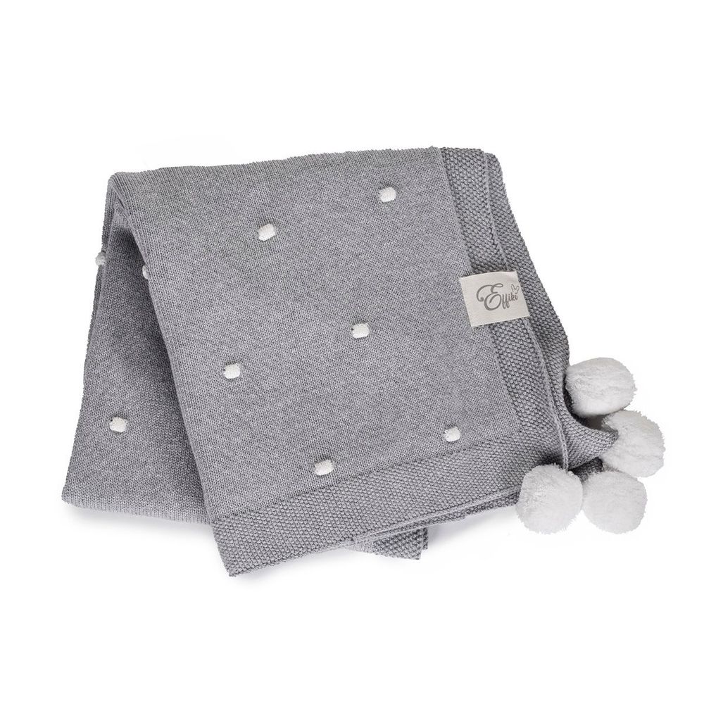 Kids accessories - Popcorn blankets with pompons - EFFIKI