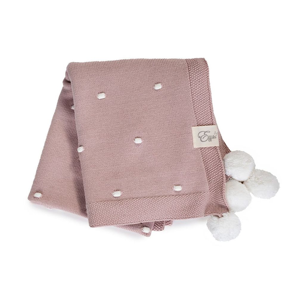 Kids accessories - Popcorn blankets with pompons - EFFIKI