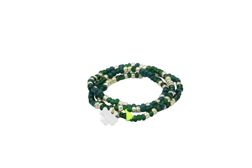 Bijoux - Collier bracelet Rocailles - Porcelaines au choix - Coloris au choix - MARGOTE CERAMISTE