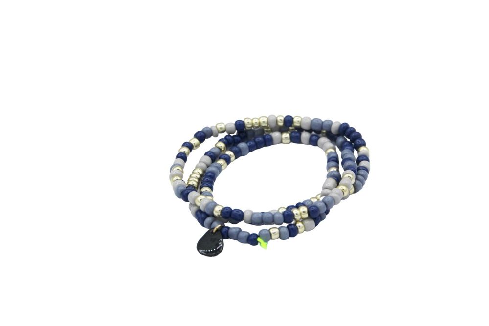 Bijoux - Collier bracelet Rocailles - Porcelaines au choix - Coloris au choix - MARGOTE CERAMISTE