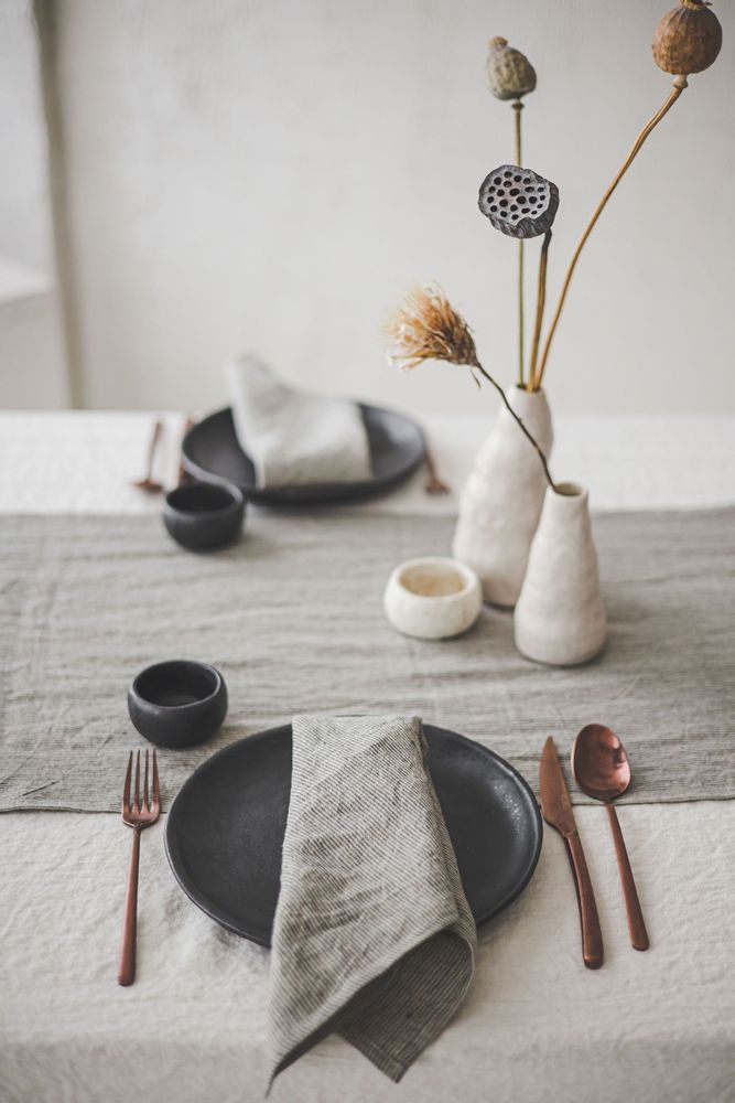 Linge de table textile - Serviettes en lin lavé à la pierre - EPIC LINEN