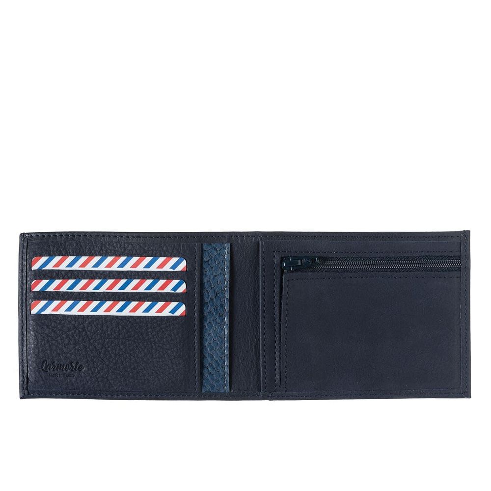 Leather goods - Arthur Poisson - Italian marine leather wallet for men made in France - LARMORIE OFFICIEL