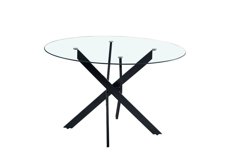 Dining Tables - TABLE REPAS JESSICA RONDE - TRANSPARENTE - EURODESIGN FRANCE