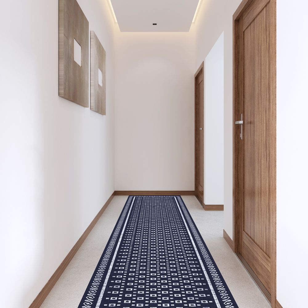 Other caperts - Indigo Square Vinyl Rug - EASY D&CO BY HD86