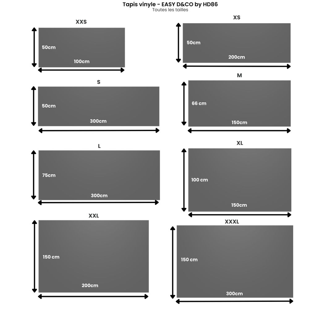 Other caperts - Indigo Square Vinyl Rug - EASY D&CO BY HD86