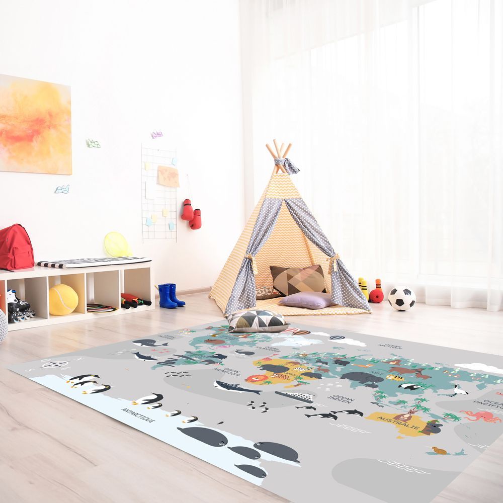 Autres tapis - Tapis Vinyle Mappemonde - EASY D&CO BY HD86