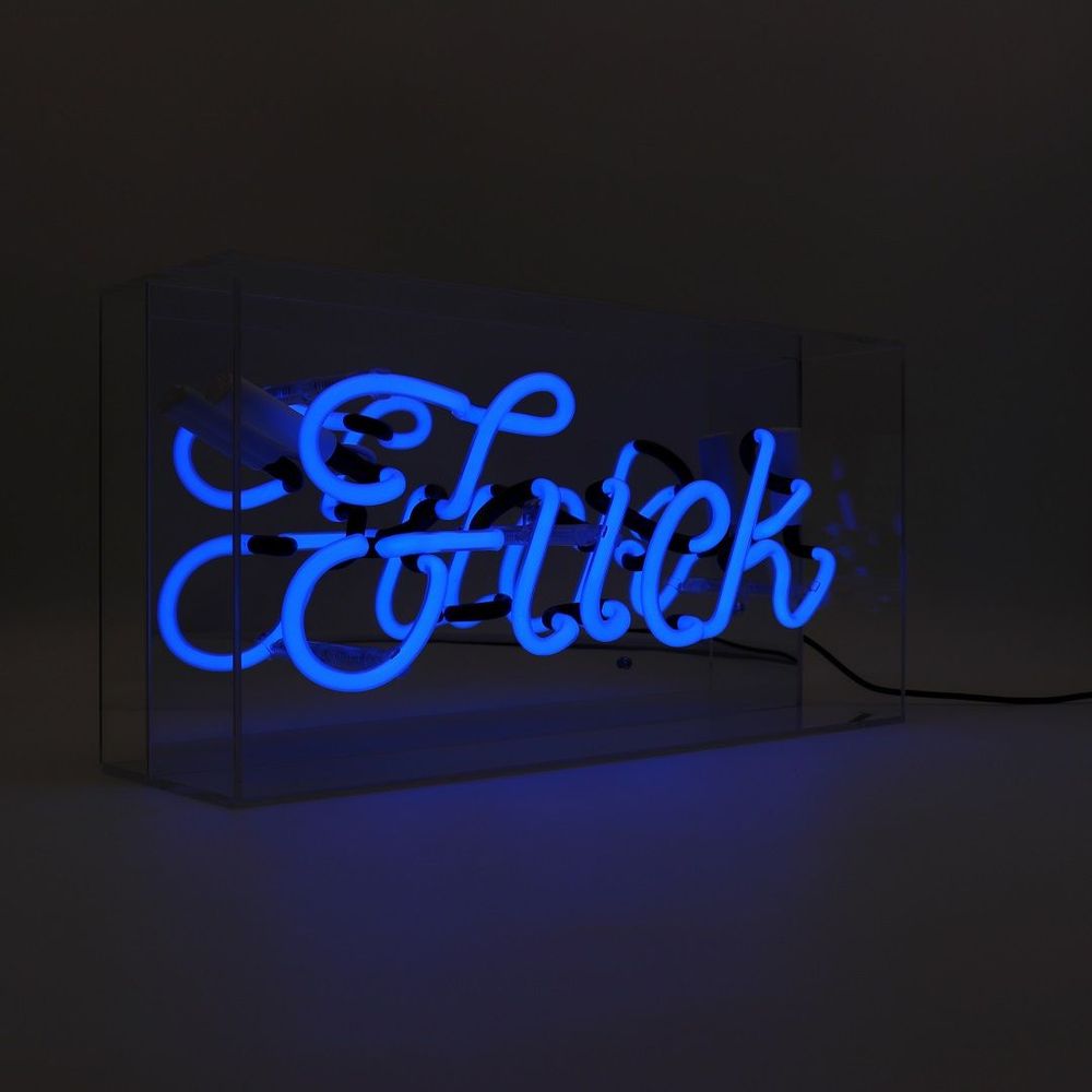 Table lamps - 'Fuck' Glass Neon Sign - LOCOMOCEAN