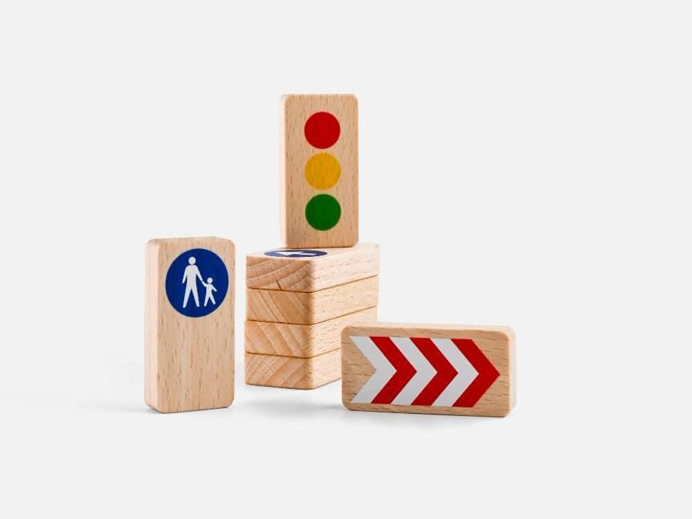 Jouets enfants - Panneaux de signalisation en bois - WAYTOPLAY TOYS