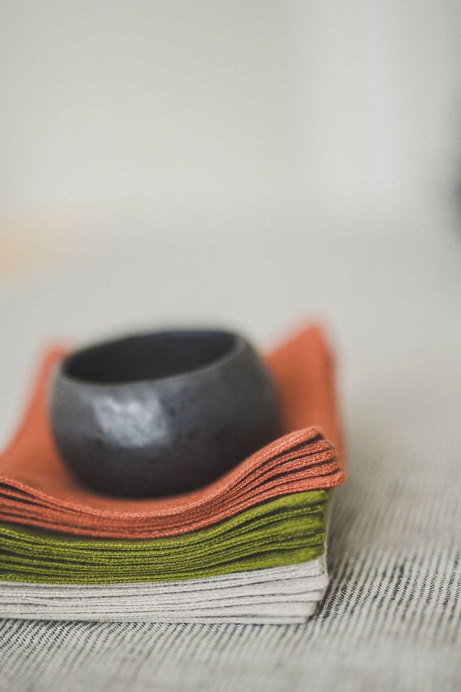 Linge de table textile - Sous-verres à double couche en lin - EPIC LINEN