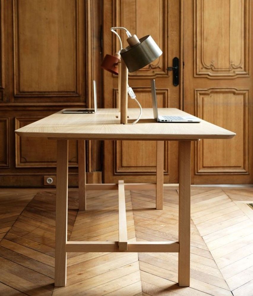 Autres tables - Table de réunion en chêne 210x90 cm - DIZY