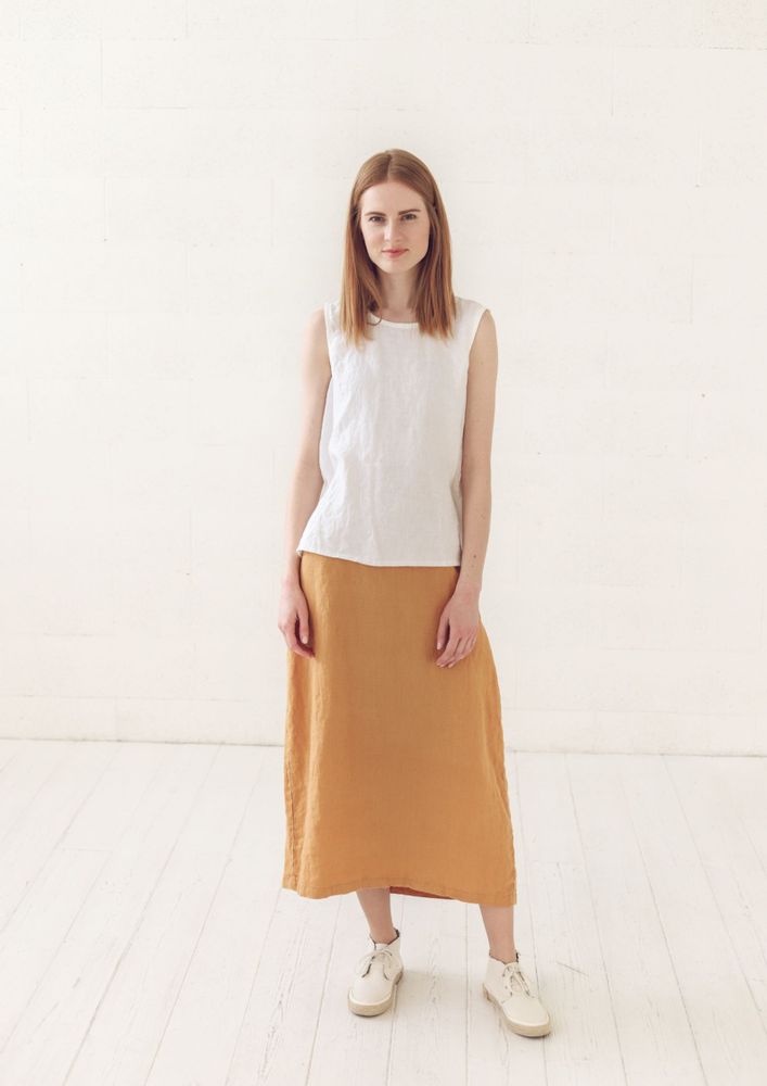Apparel - A - Line Linen Skirt - EPIC LINEN