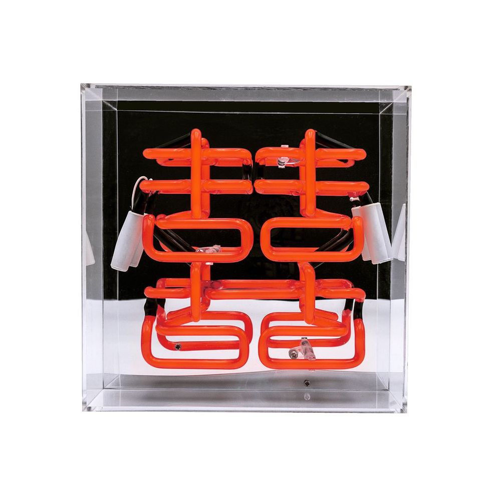 Table lamps - 'Double Happiness' Glass Neon Sign - LOCOMOCEAN