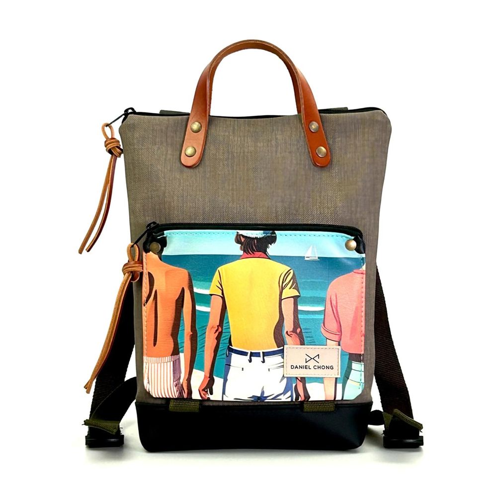 Bags and totes - Waterproof Illustrated Mini Book Holder Backpack - DANIEL CHONG