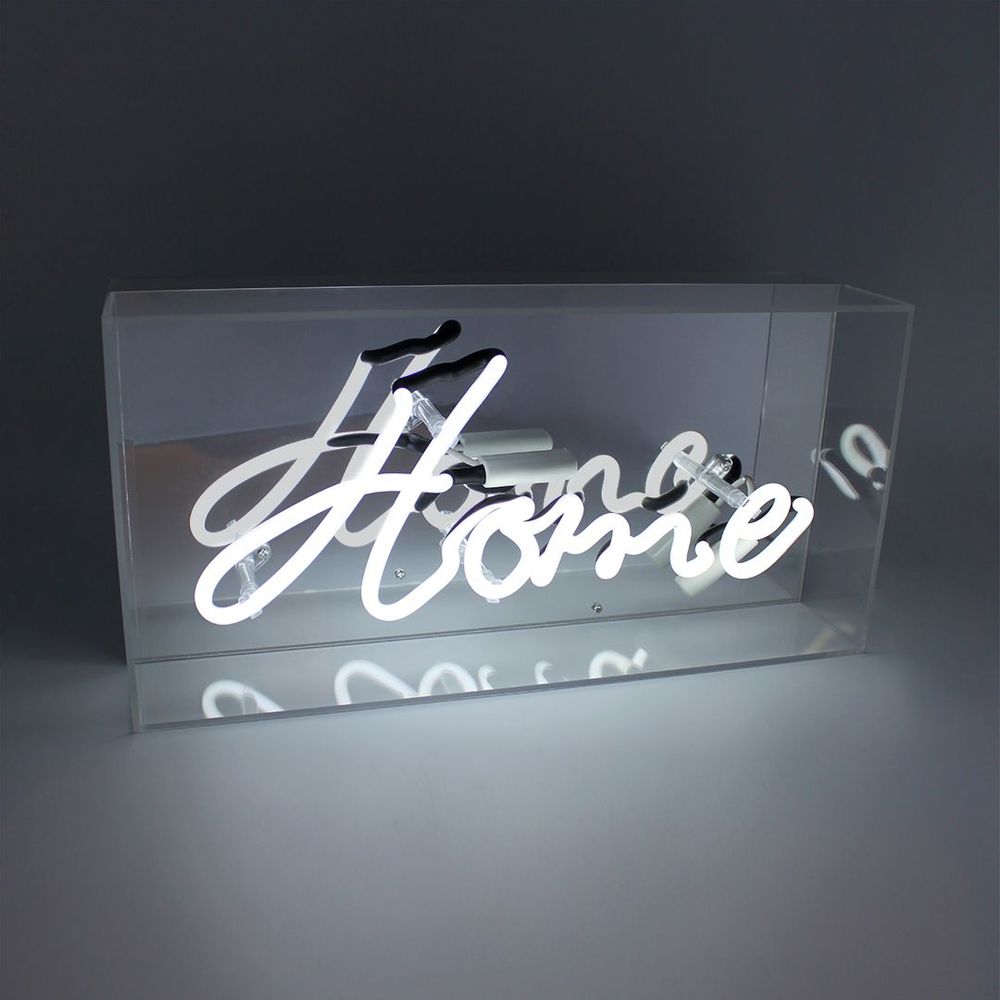 Table lamps - 'Home' Glass Neon Sign - LOCOMOCEAN