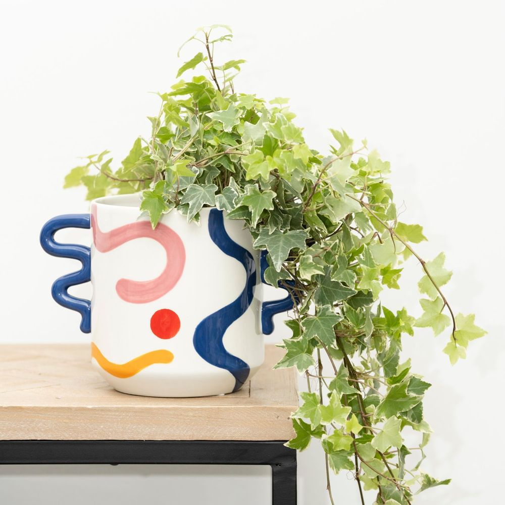 Ceramic - PLANTER EVA - PINTURA LOCURA - QUE RICO