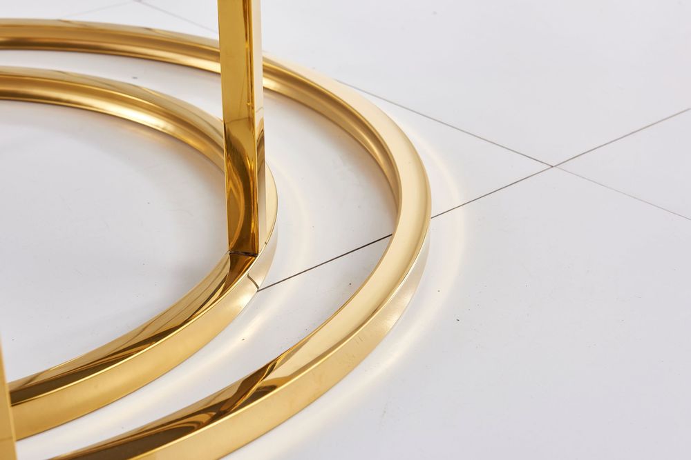 Coffee tables - ROUND WHITE MARBLE COFFEE TABLE - PULL-OUT - EURODESIGN FRANCE